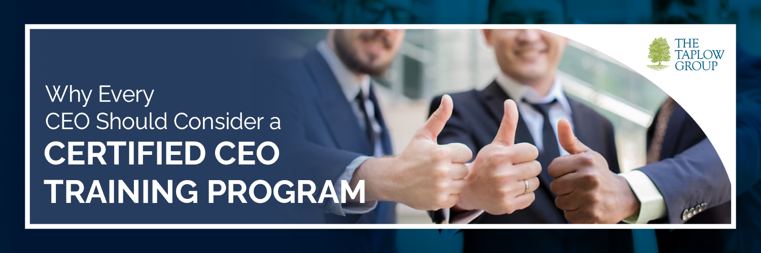 Why Every CEO Should Consider a Certified CEO Training Program