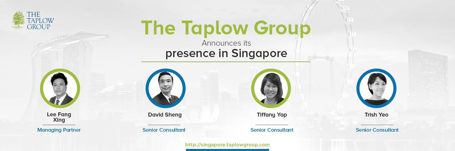 January 2020– Singapore is primed for exceptional growth. Taplow Group is pleased to announce the formation of Taplow Singapore.