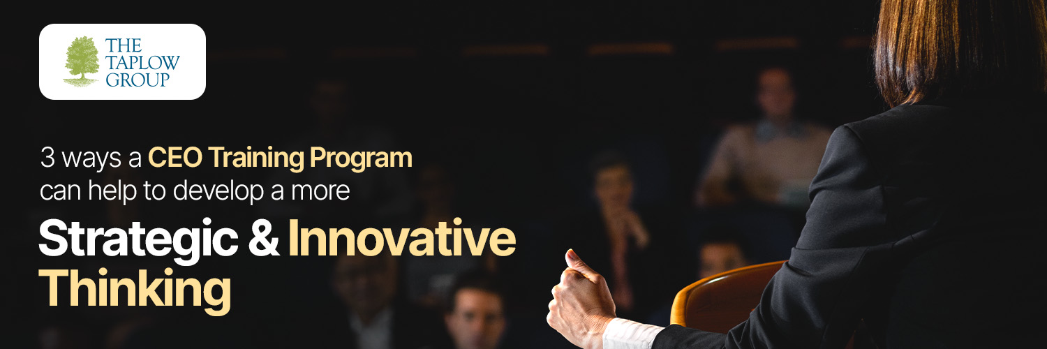 3 Ways a CEO Training Program Can Help To Develop a More Strategic and Innovative Thinking